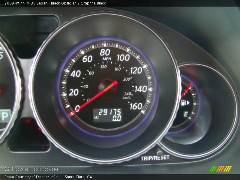 Black Obsidian / Graphite Black 2009 Infiniti M 35 Sedan