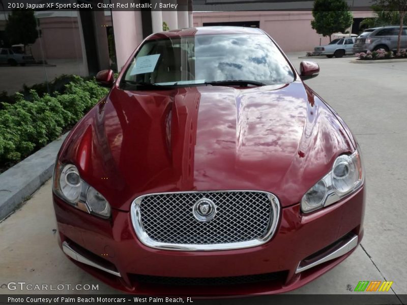 Claret Red Metallic / Barley 2010 Jaguar XF Sport Sedan