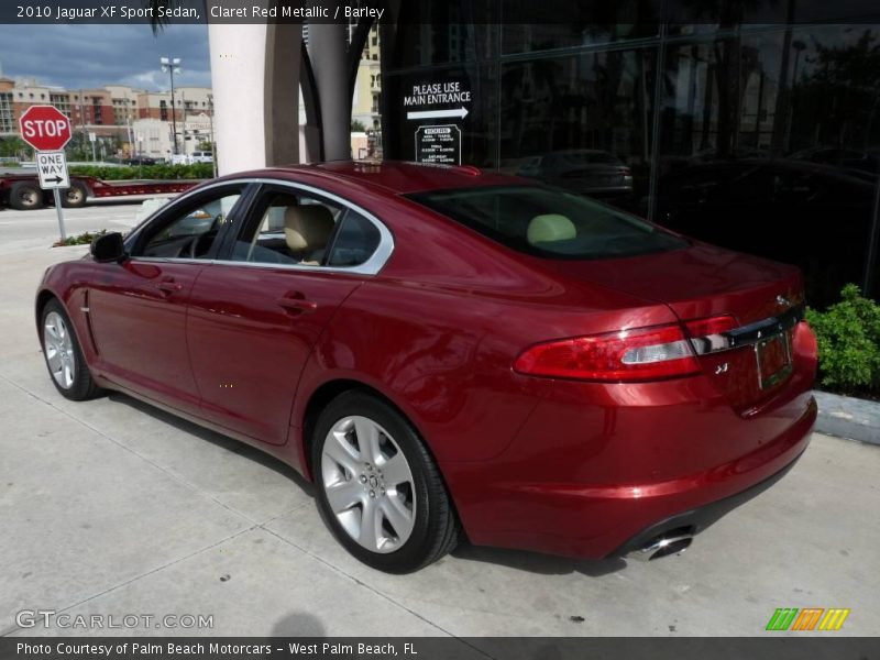 Claret Red Metallic / Barley 2010 Jaguar XF Sport Sedan