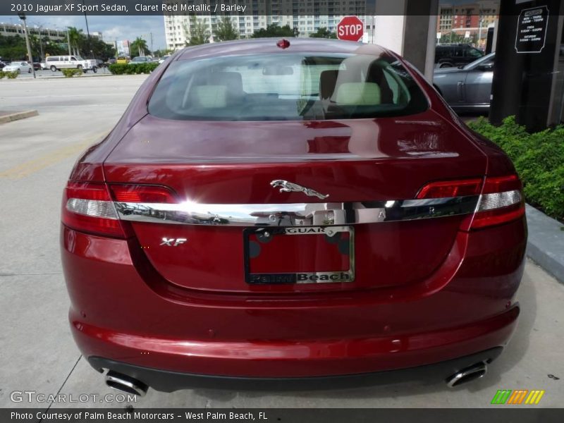 Claret Red Metallic / Barley 2010 Jaguar XF Sport Sedan