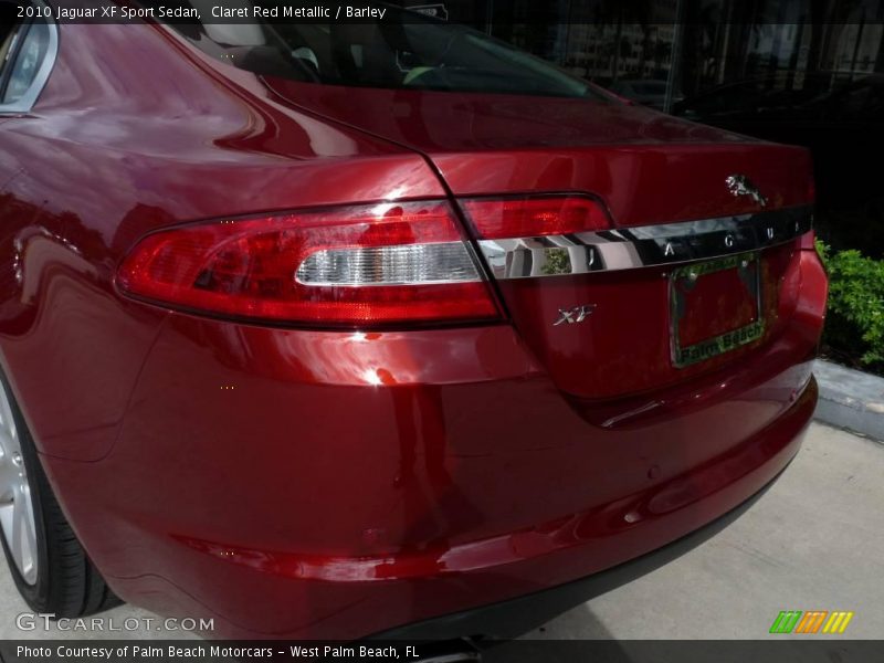 Claret Red Metallic / Barley 2010 Jaguar XF Sport Sedan