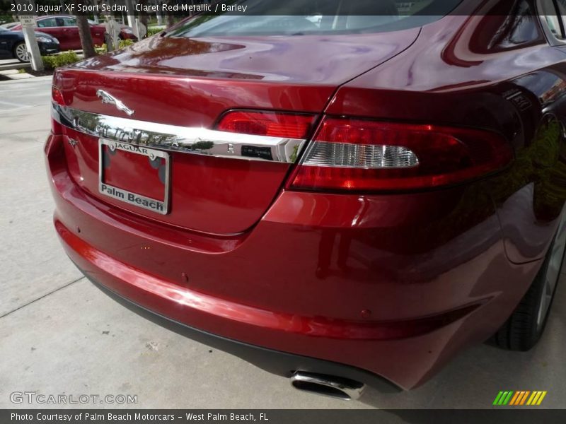 Claret Red Metallic / Barley 2010 Jaguar XF Sport Sedan