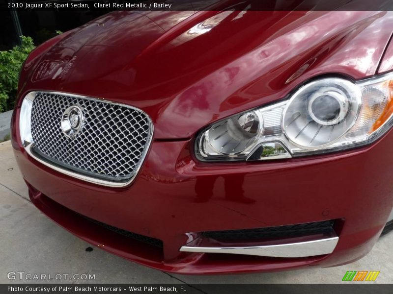 Claret Red Metallic / Barley 2010 Jaguar XF Sport Sedan