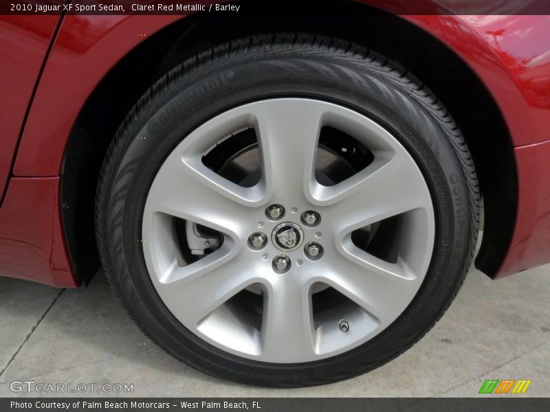 Claret Red Metallic / Barley 2010 Jaguar XF Sport Sedan