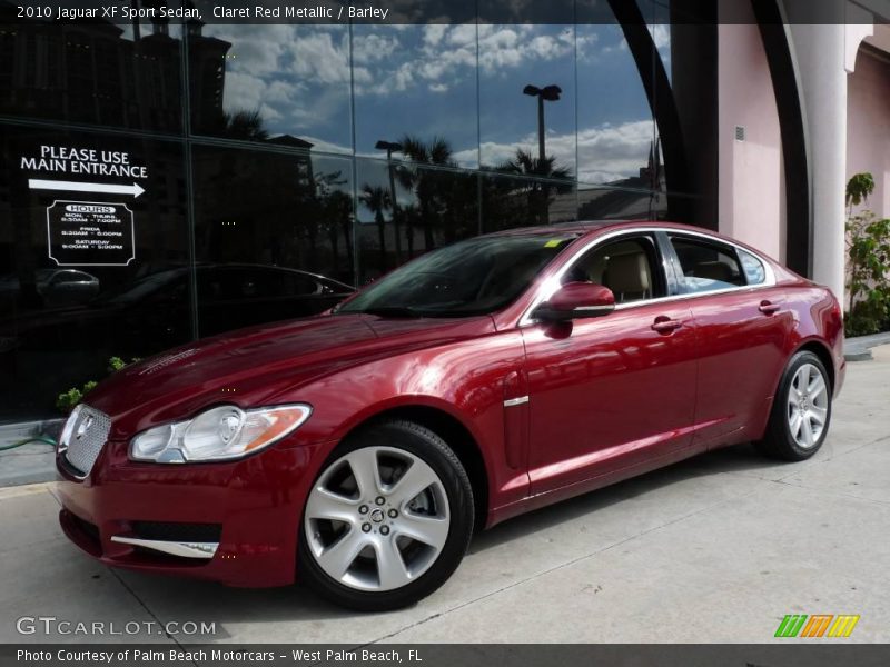 Claret Red Metallic / Barley 2010 Jaguar XF Sport Sedan