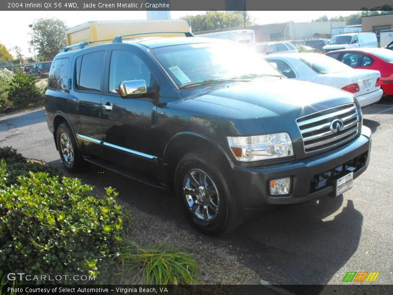 Jade Green Metallic / Graphite 2004 Infiniti QX 56 4WD