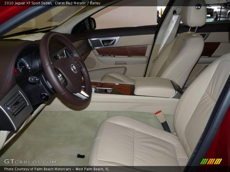Claret Red Metallic / Barley 2010 Jaguar XF Sport Sedan