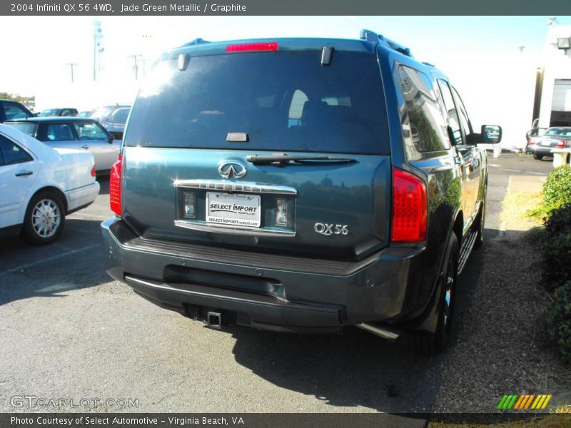 Jade Green Metallic / Graphite 2004 Infiniti QX 56 4WD