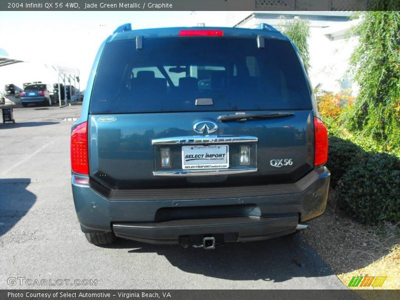 Jade Green Metallic / Graphite 2004 Infiniti QX 56 4WD