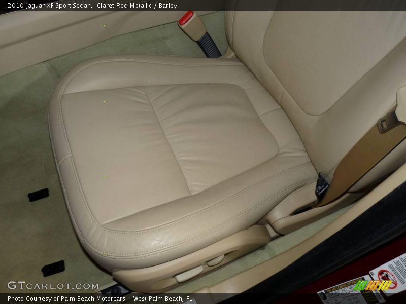 Claret Red Metallic / Barley 2010 Jaguar XF Sport Sedan
