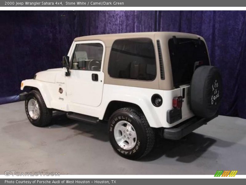 Stone White / Camel/Dark Green 2000 Jeep Wrangler Sahara 4x4