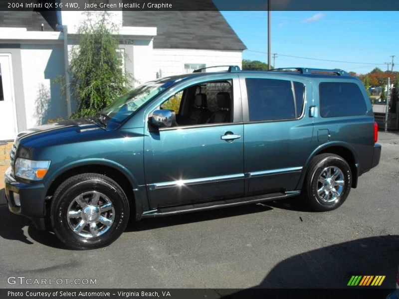 Jade Green Metallic / Graphite 2004 Infiniti QX 56 4WD