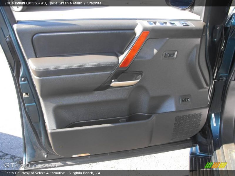 Jade Green Metallic / Graphite 2004 Infiniti QX 56 4WD