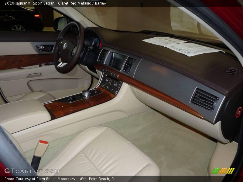 Claret Red Metallic / Barley 2010 Jaguar XF Sport Sedan