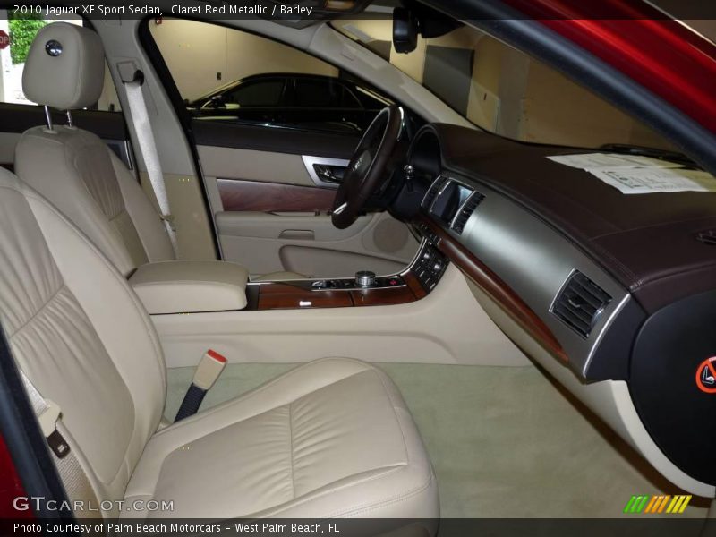 Claret Red Metallic / Barley 2010 Jaguar XF Sport Sedan
