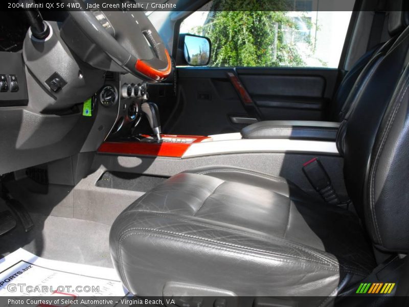 Jade Green Metallic / Graphite 2004 Infiniti QX 56 4WD