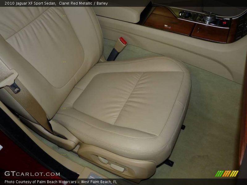 Claret Red Metallic / Barley 2010 Jaguar XF Sport Sedan