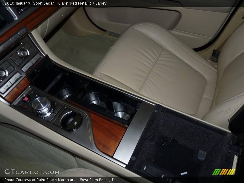 Claret Red Metallic / Barley 2010 Jaguar XF Sport Sedan