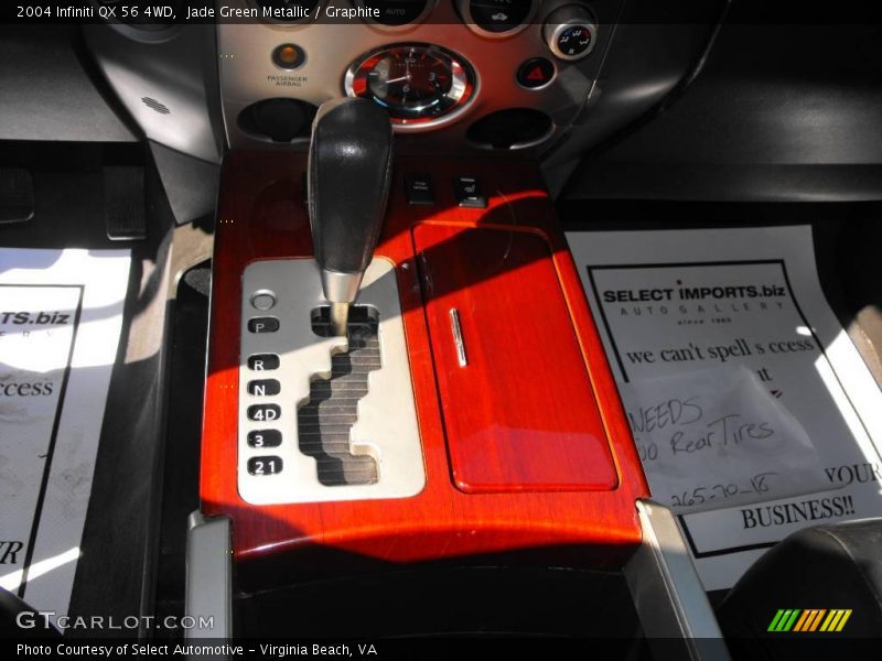 Jade Green Metallic / Graphite 2004 Infiniti QX 56 4WD