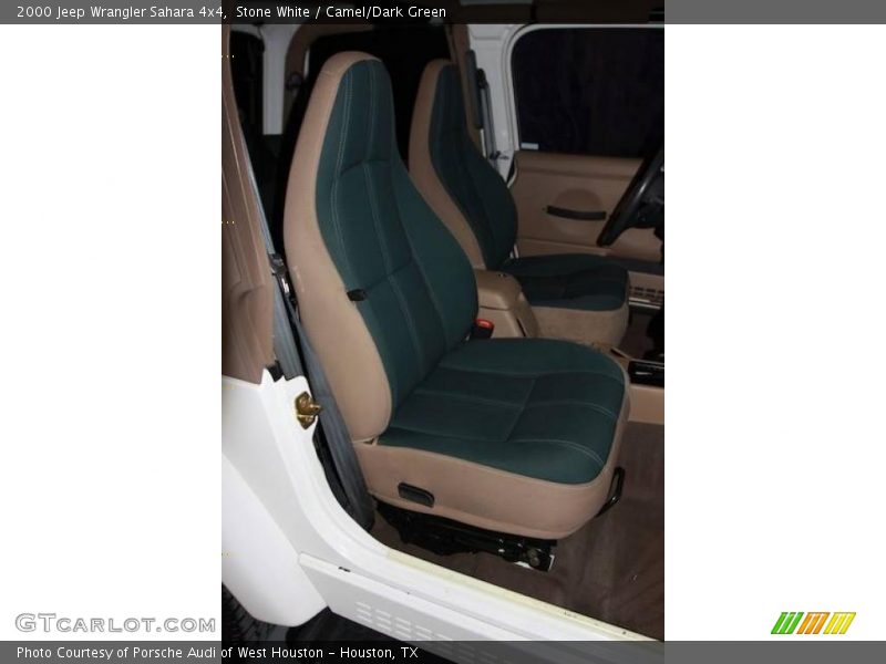 Stone White / Camel/Dark Green 2000 Jeep Wrangler Sahara 4x4