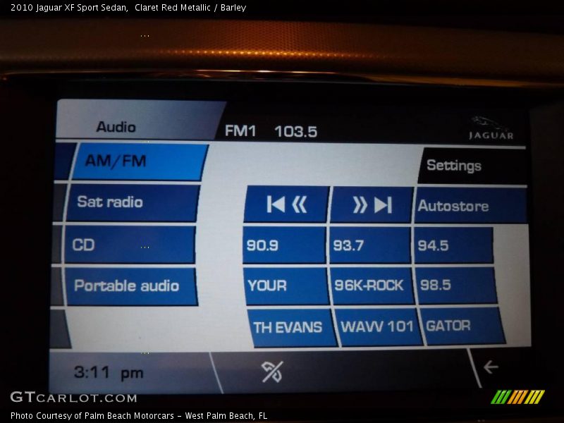 Claret Red Metallic / Barley 2010 Jaguar XF Sport Sedan