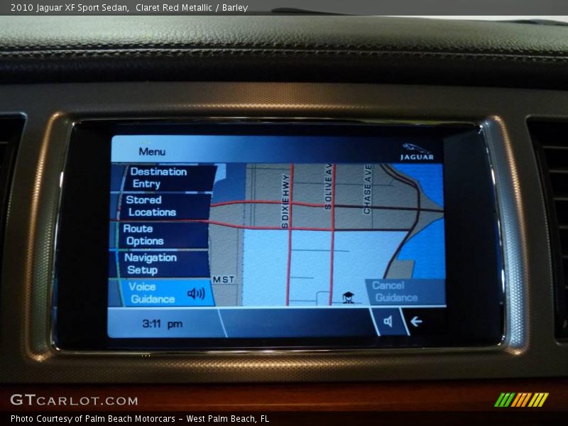 Claret Red Metallic / Barley 2010 Jaguar XF Sport Sedan