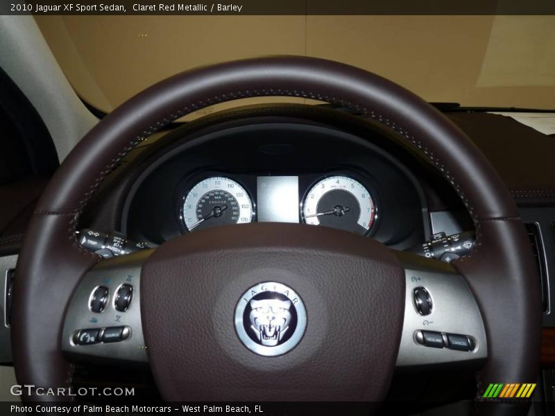 Claret Red Metallic / Barley 2010 Jaguar XF Sport Sedan