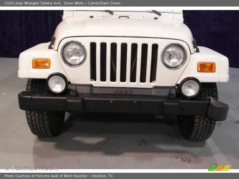 Stone White / Camel/Dark Green 2000 Jeep Wrangler Sahara 4x4