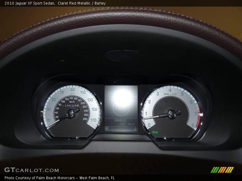 Claret Red Metallic / Barley 2010 Jaguar XF Sport Sedan