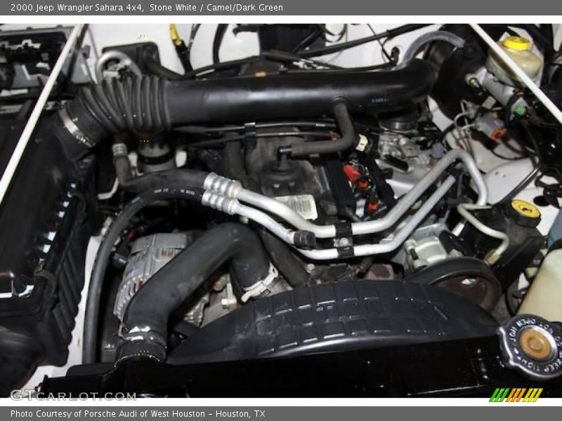 Stone White / Camel/Dark Green 2000 Jeep Wrangler Sahara 4x4