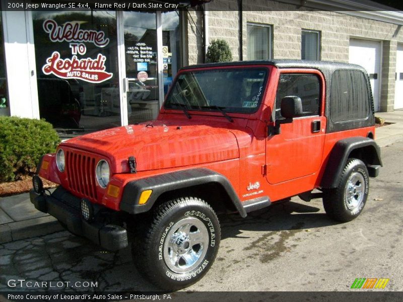 Flame Red / Dark Slate Gray 2004 Jeep Wrangler SE 4x4