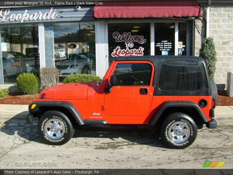 Flame Red / Dark Slate Gray 2004 Jeep Wrangler SE 4x4