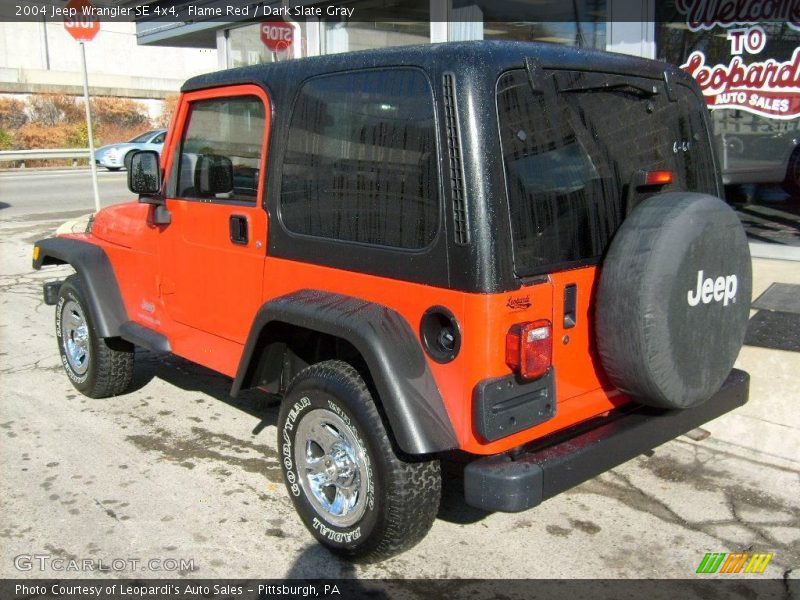 Flame Red / Dark Slate Gray 2004 Jeep Wrangler SE 4x4