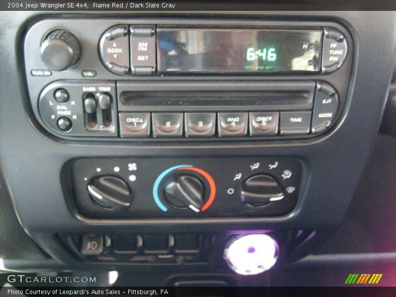 Flame Red / Dark Slate Gray 2004 Jeep Wrangler SE 4x4