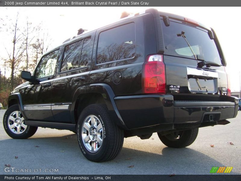 Brilliant Black Crystal Pearl / Dark Slate Gray 2008 Jeep Commander Limited 4x4