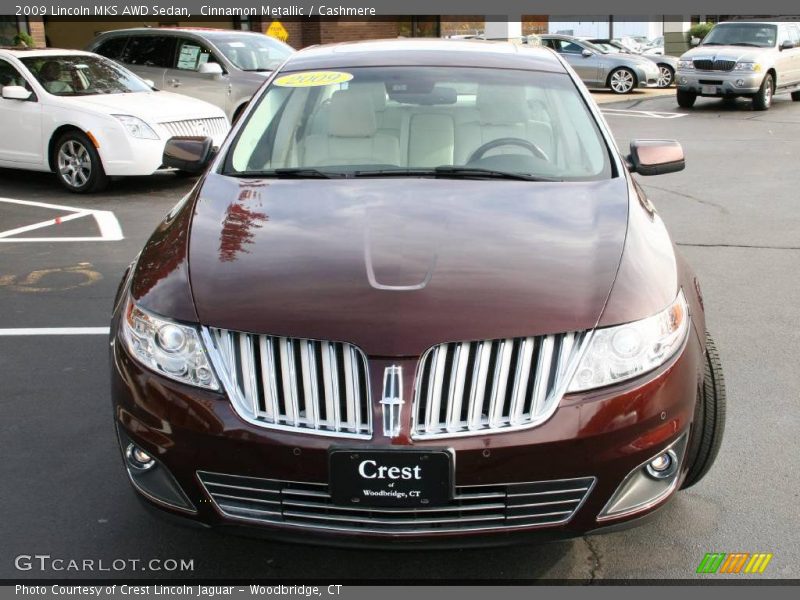 Cinnamon Metallic / Cashmere 2009 Lincoln MKS AWD Sedan