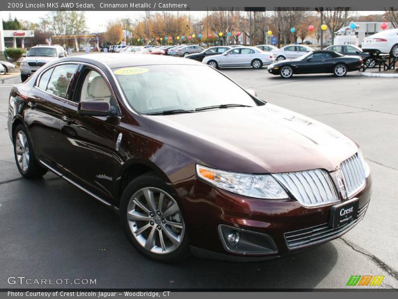 Cinnamon Metallic / Cashmere 2009 Lincoln MKS AWD Sedan