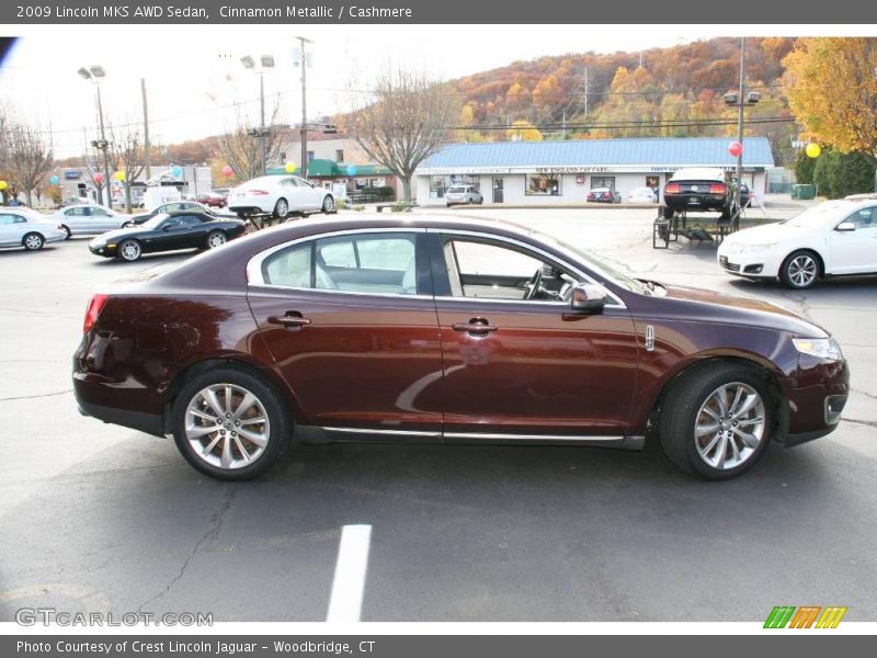 Cinnamon Metallic / Cashmere 2009 Lincoln MKS AWD Sedan