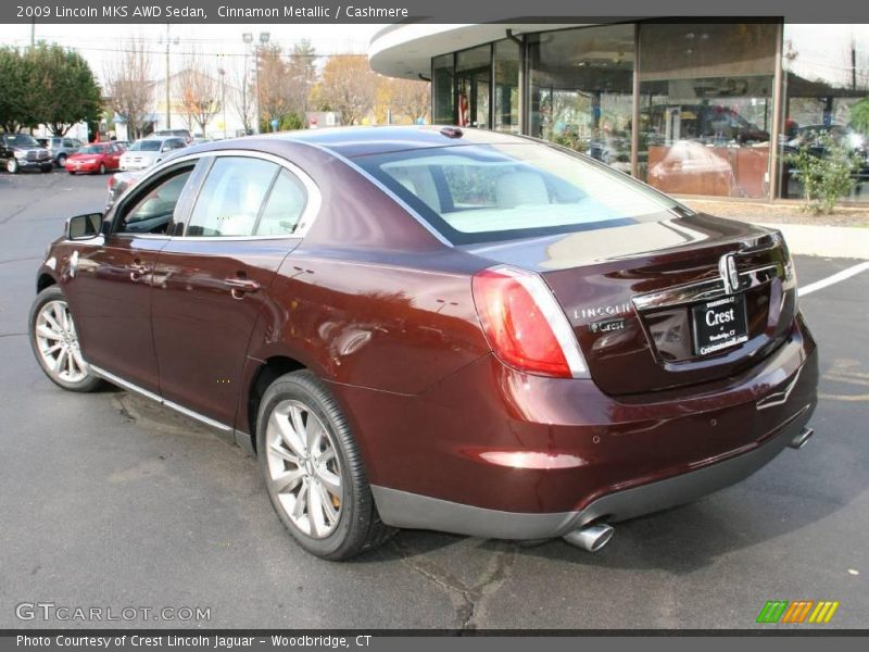 Cinnamon Metallic / Cashmere 2009 Lincoln MKS AWD Sedan