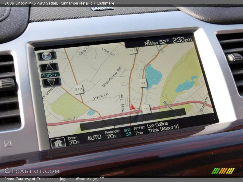 Cinnamon Metallic / Cashmere 2009 Lincoln MKS AWD Sedan