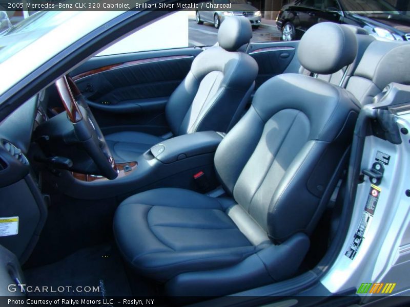 Brilliant Silver Metallic / Charcoal 2005 Mercedes-Benz CLK 320 Cabriolet