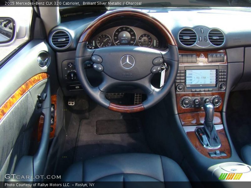 Brilliant Silver Metallic / Charcoal 2005 Mercedes-Benz CLK 320 Cabriolet