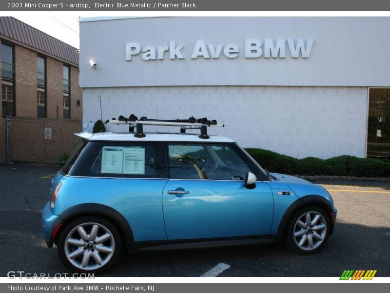Electric Blue Metallic / Panther Black 2003 Mini Cooper S Hardtop