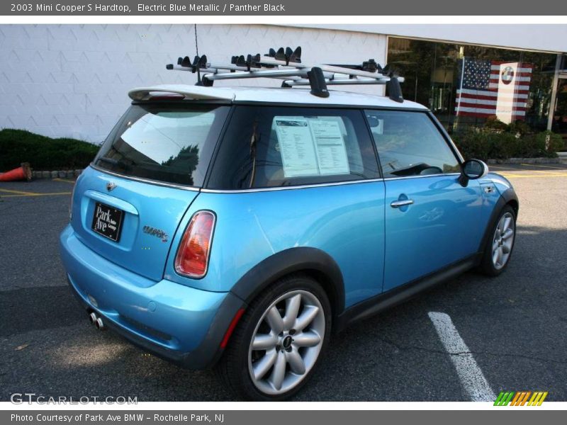 Electric Blue Metallic / Panther Black 2003 Mini Cooper S Hardtop