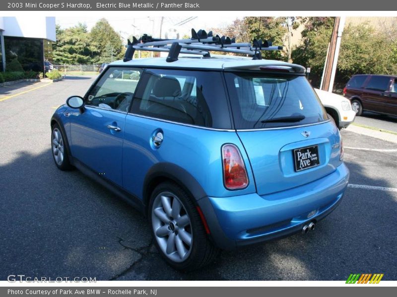 Electric Blue Metallic / Panther Black 2003 Mini Cooper S Hardtop