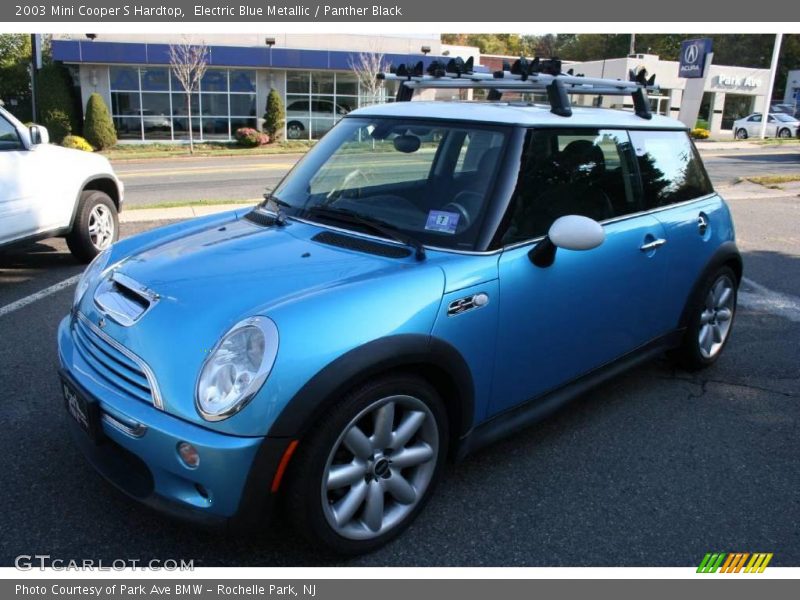 Electric Blue Metallic / Panther Black 2003 Mini Cooper S Hardtop