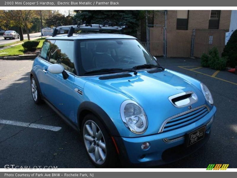 Electric Blue Metallic / Panther Black 2003 Mini Cooper S Hardtop
