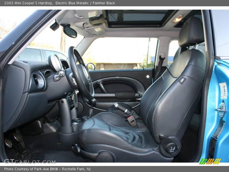 Electric Blue Metallic / Panther Black 2003 Mini Cooper S Hardtop
