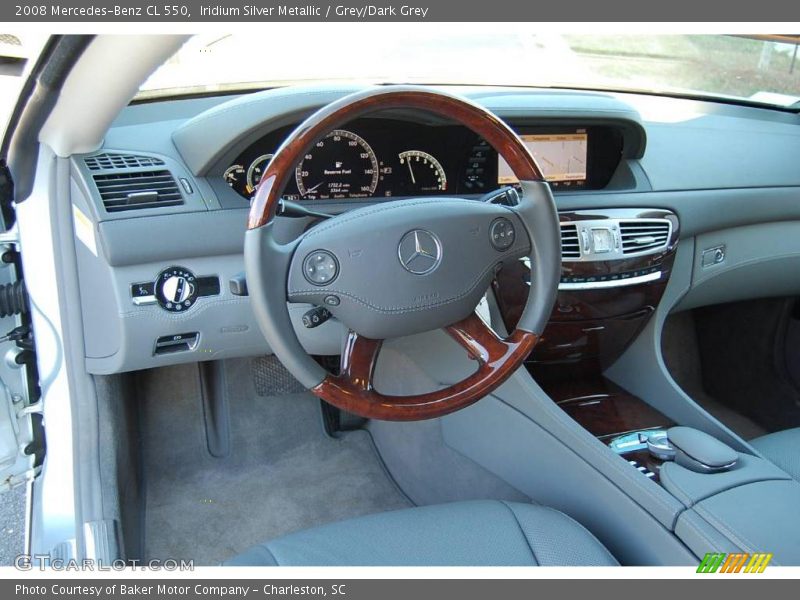 Iridium Silver Metallic / Grey/Dark Grey 2008 Mercedes-Benz CL 550