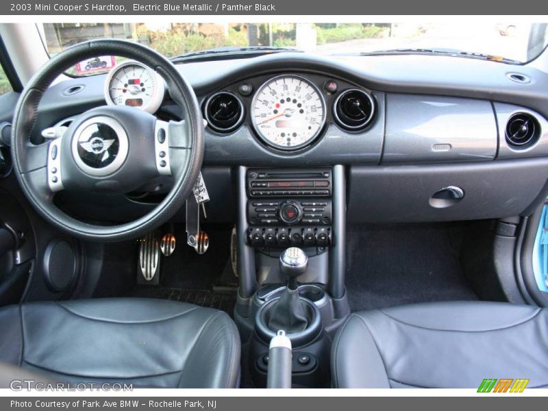 Electric Blue Metallic / Panther Black 2003 Mini Cooper S Hardtop